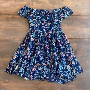 Lulus Floral Off-Shoulder Dress XS